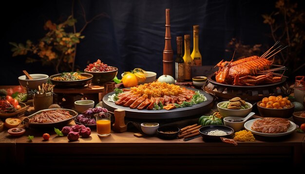 Fotoshooting für Food-Werbung beim Tasty Chuseok-Festival. Kommerzielle Fotografie