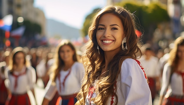 Fotoshooting zur Fiestas Patrias Chile-Feier