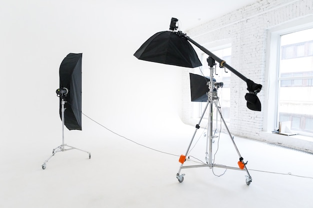 Fotostudio mit Lichtequipment