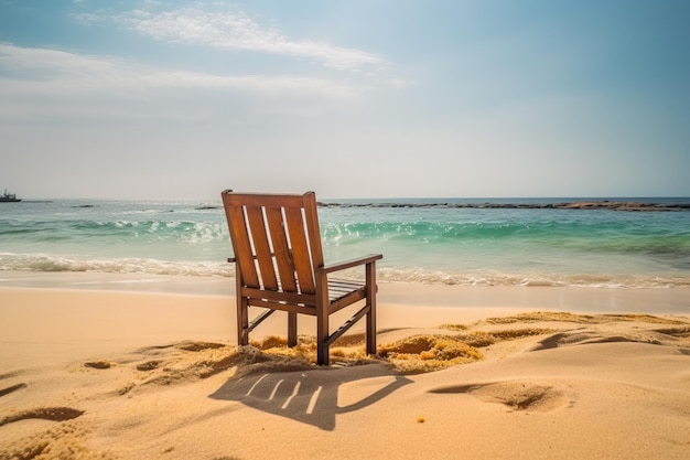 Fotostuhl am Strand