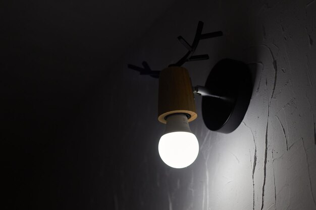 Fotowandleuchte mit LED-Glühbirne Kaltweiß