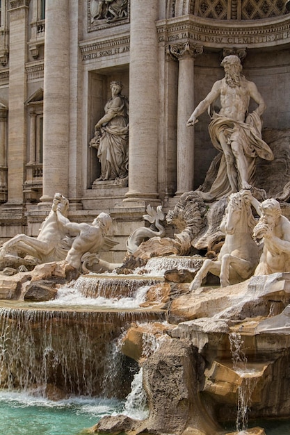 Fountain di Trevi die berühmtesten Brunnen Roms in der Welt Italien