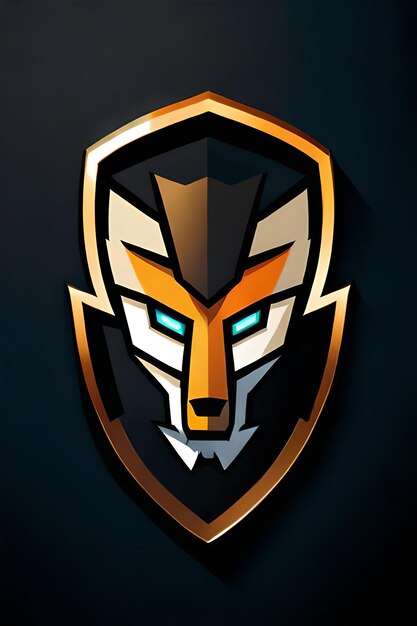 Fox-Maskottchen-Logo-Spiele