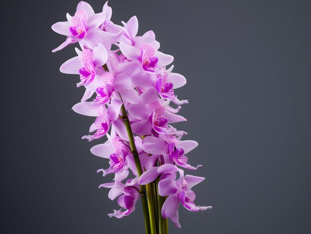 Foxtail-Orchidee-Blumen im Studio-Hintergrund Einzel-Foxtail-Orchideenblume Schöne Blumenbilder