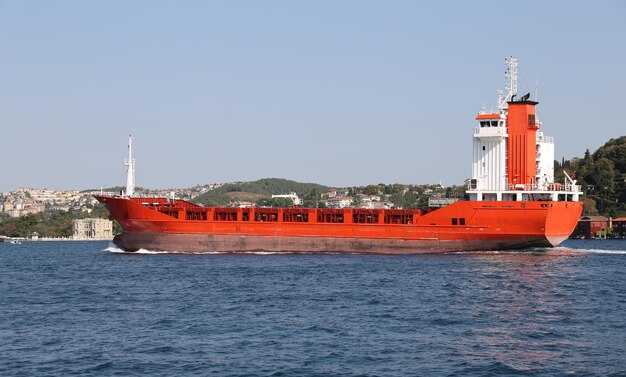 Frachtschiff im Meer