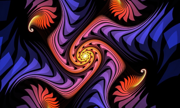 Fractal abstrato fundo de arte fractal para design criativo. decoração para desktop de papel de parede, cartaz, folheto de capa, cartão