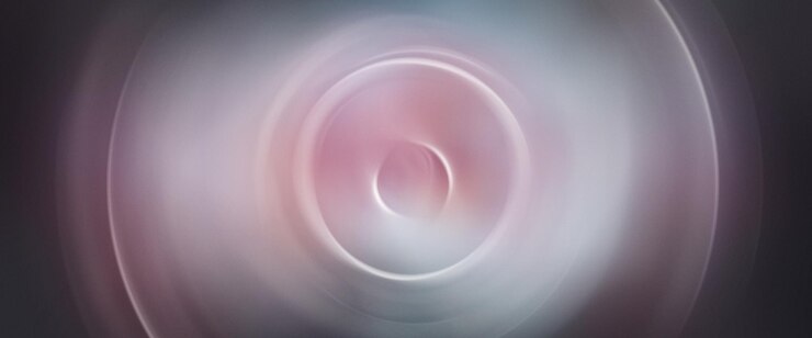 Foto fractal círculo colorido fondo suave
