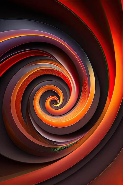 Fractal espiral ardiente