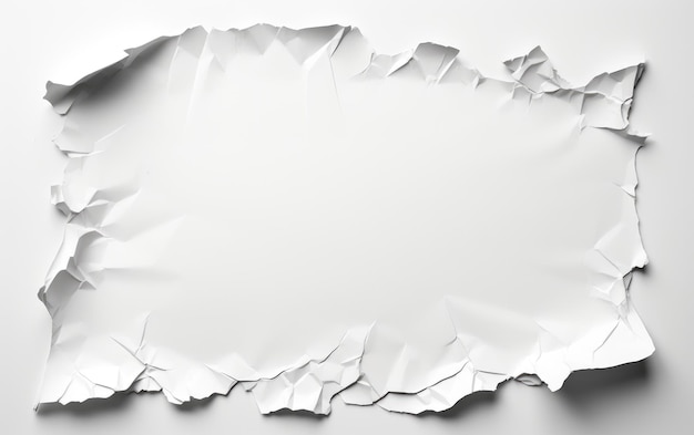 Foto fragmentierte essenz zerrissenes weißpapier auf einer weißen oder klaren oberfläche png transparenter hintergrund