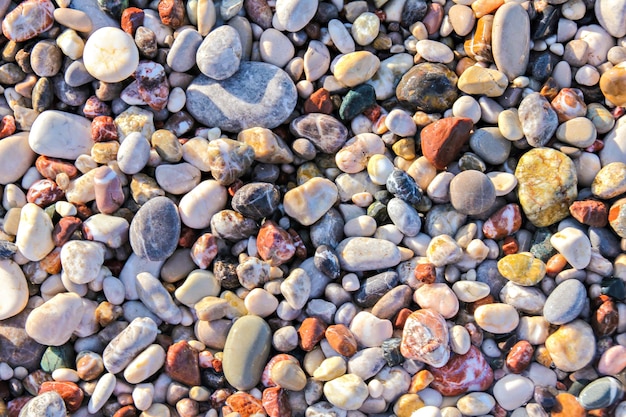 Fragmento de cascalho colorido como pano de fundo