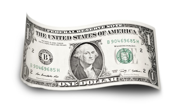 Foto fragmento grande del anverso del billete de dólar, billete de dinero americano antiguo,