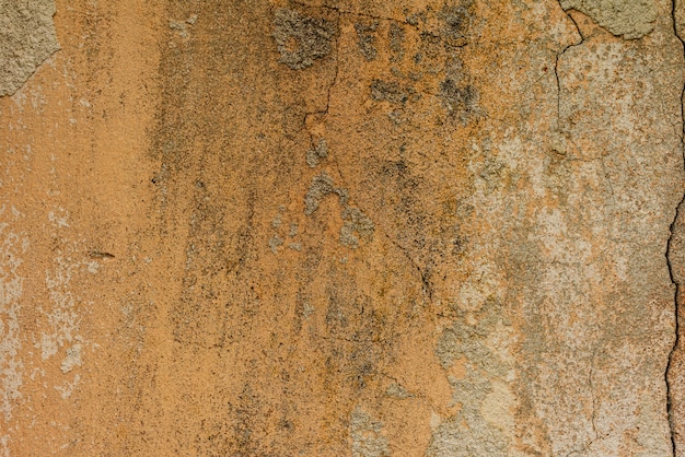 Fragmento de pared con rasguños y grietas.