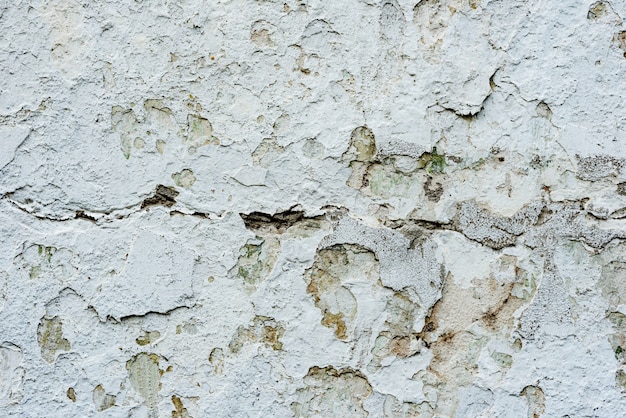 Fragmento de pared con rasguños y grietas.