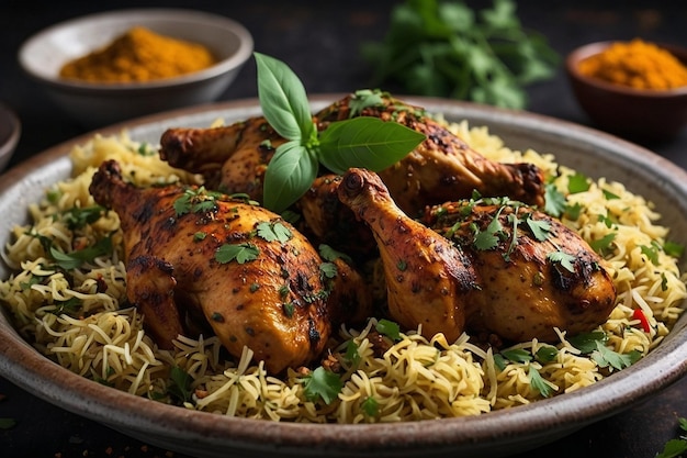 Fragrant Methi Chicken com especiarias inteiras