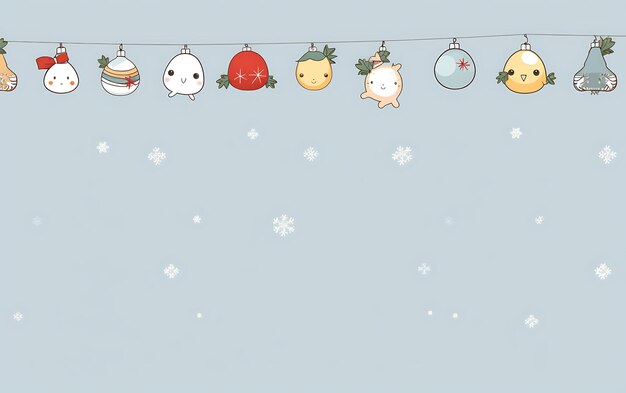 Frame de fondo de la temporada fronteriza de Navidad