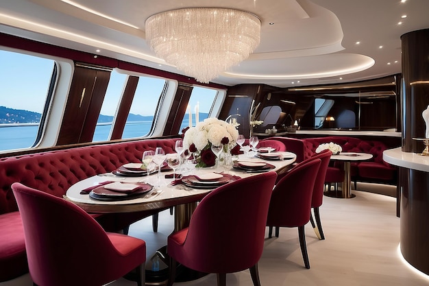 França Cannes iate de luxo Continental 80 estaleiro Cantieri Navali del Mediterraneo dinette