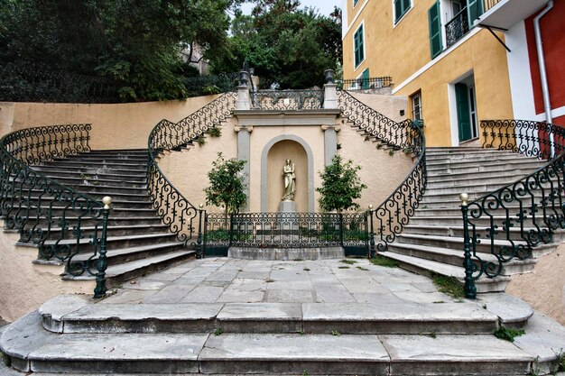 Francia Córcega Bastia antigua escalera de piedra