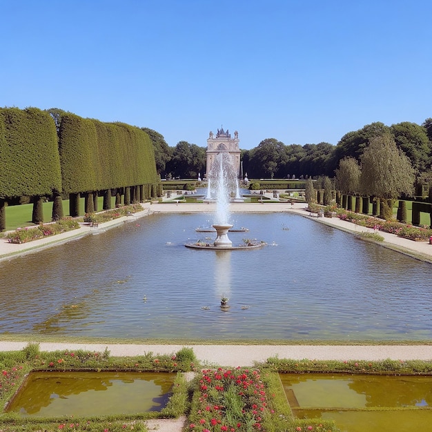 Francia jardines de Versalles una obra maestra ai generado