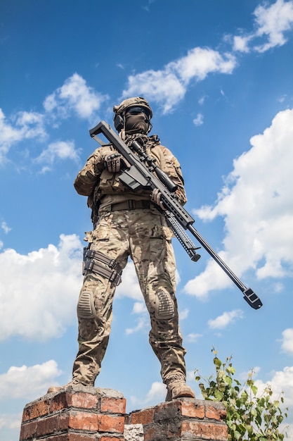 Francotirador del guardabosques del ejército