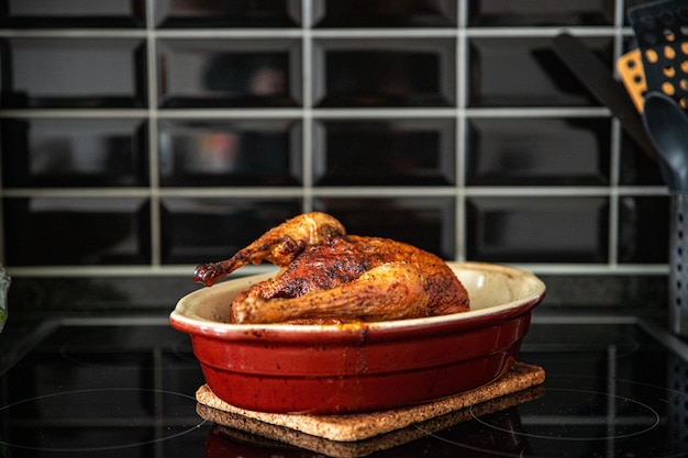 Frango carne assado aves grelhado fresco porção saudável refeição alimentos dieta