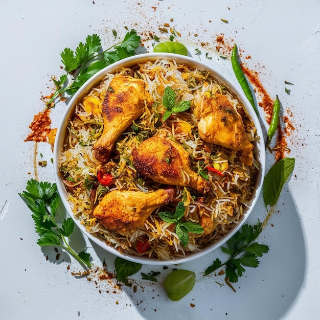 Frango Chettinad Biryani