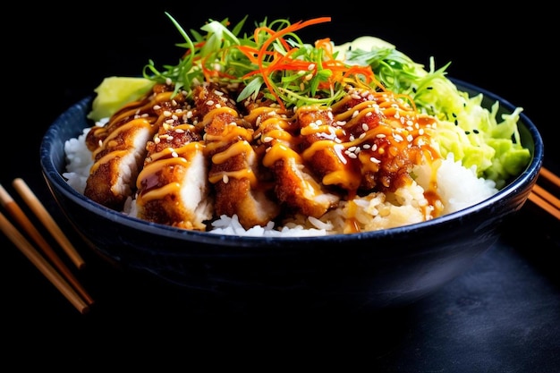 Frango de soja Katsu Donburi Bliss