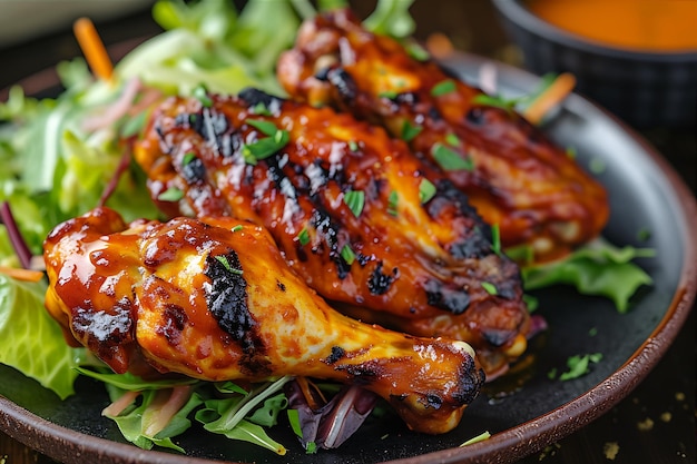 Frango grelhado com queijo ao estilo búfalo