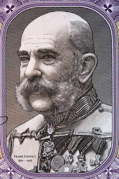 Franz Joseph I. von Österreich ein Porträt aus Geld