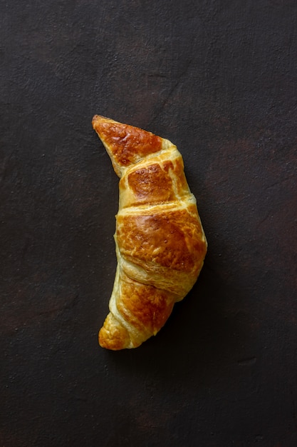 Französische Croissants. Gebäck. Frühstück. Nationale Küche. Vegetarisches Essen.