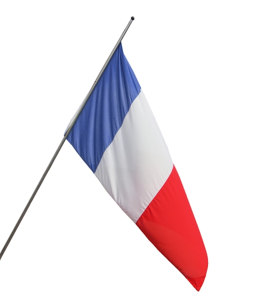 Französische Flagge von Frankreich isoliert