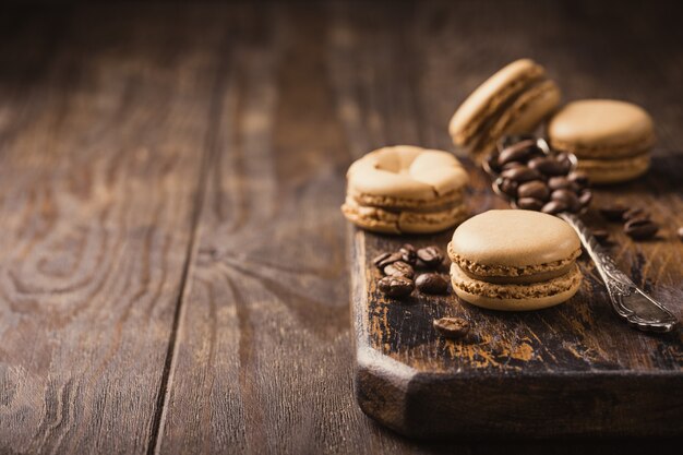 Französische Kaffee Macarons