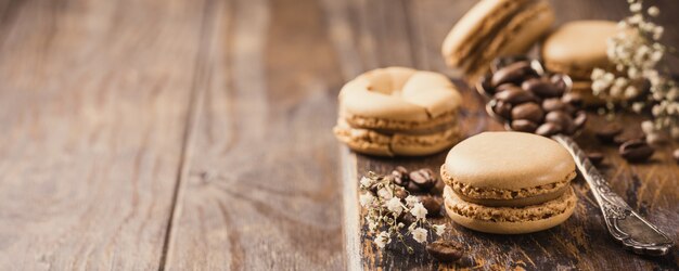 Französische Kaffee Macarons