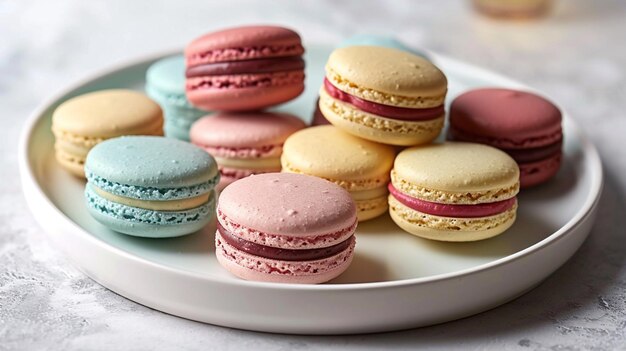 französische Macaroons HD 8K Tapeten Fotografie