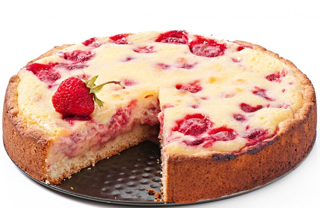 Französische Torte mit Erdbeeren