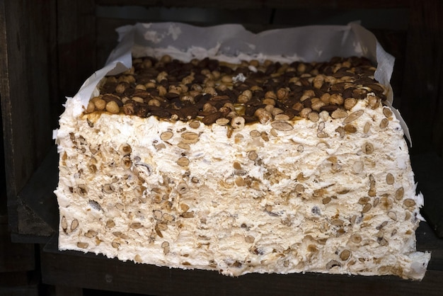 Französischer Nougat weicher Montelimar Provence von Frankreich