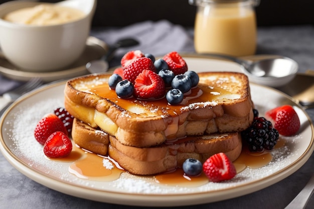 Foto französischer toast ohne butter