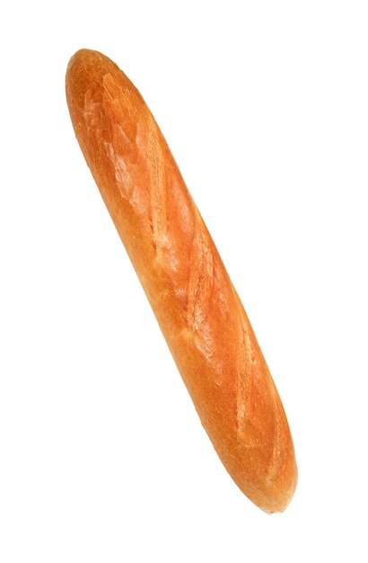 Französisches Baguette auf weißem Hintergrund