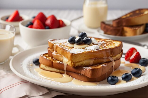 Foto französisches toast mit buttermilch-rezept