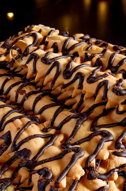 Frappé de carnaval de chiacchiere com chocolate