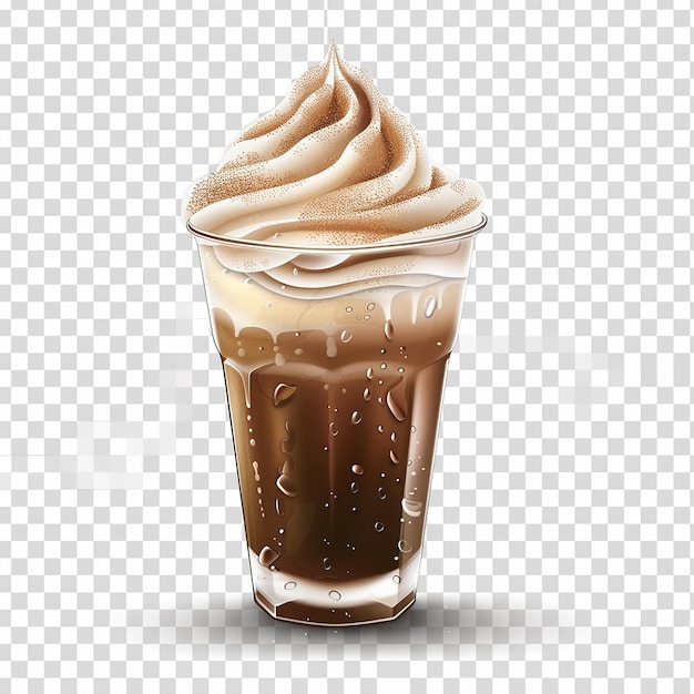 Foto frappuccino isoliert auf durchsichtigem hintergrund