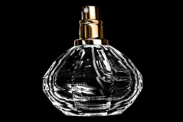 Frasco de perfume em preto