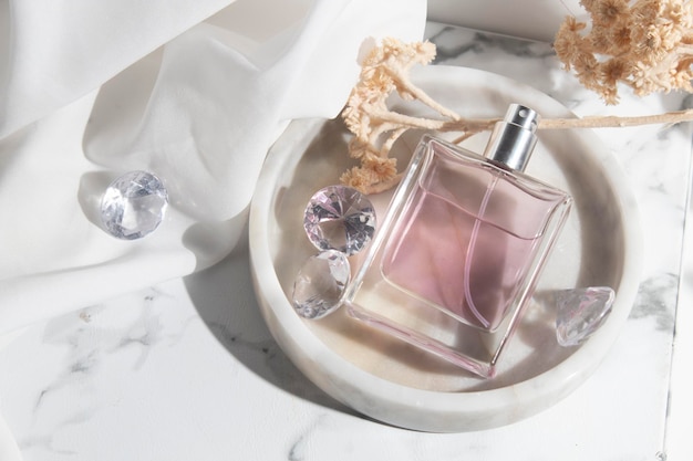 Frasco de vidro de tubo de maquete para perfume fragrância cuidados com a pele produto cosmético verão marca embalagem de luxo