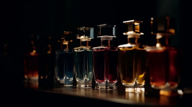 Frascos de perfume Generative Ai