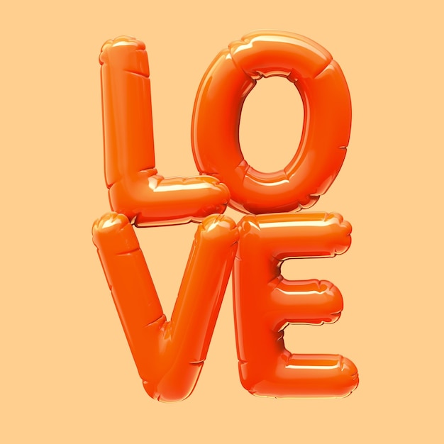 Frase de AMOR con globo