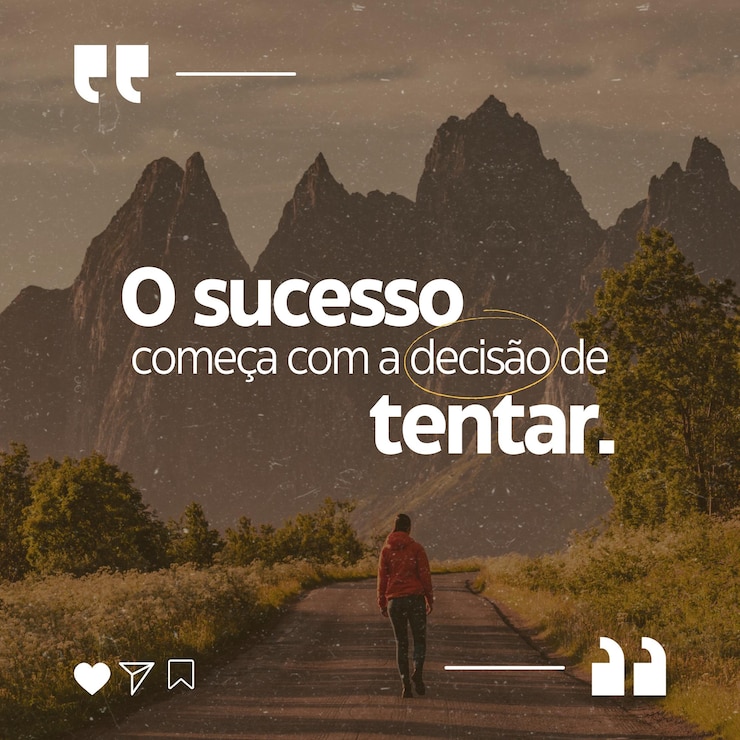 Foto frase motivacional moderno amarelo para el puesto en rede social
