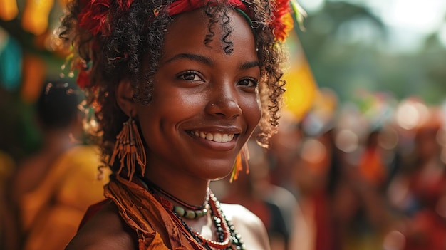 Frau beim Karneval Brasilien Fantasy