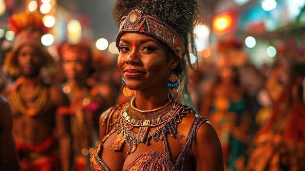 Frau beim Karneval Brasilien Fantasy