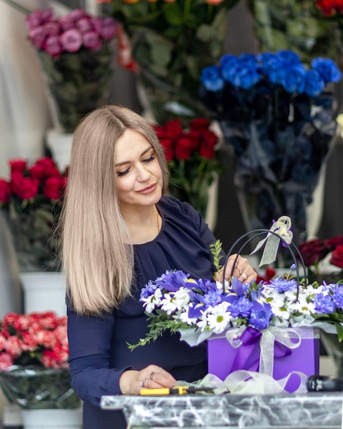 Frau Florist Small Business-Konzept