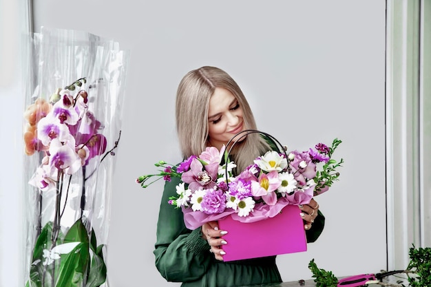 Frau Florist Small Business-Konzept