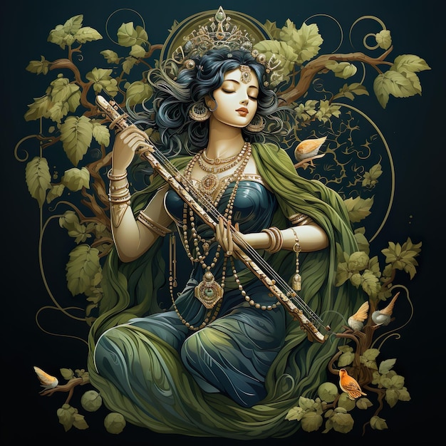 Frau Göttin hinduistischer Ventitan-Stil
